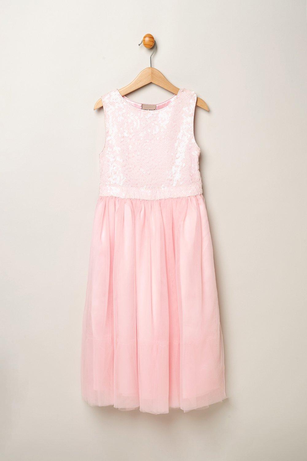 Sequin Bow Tulle Dress